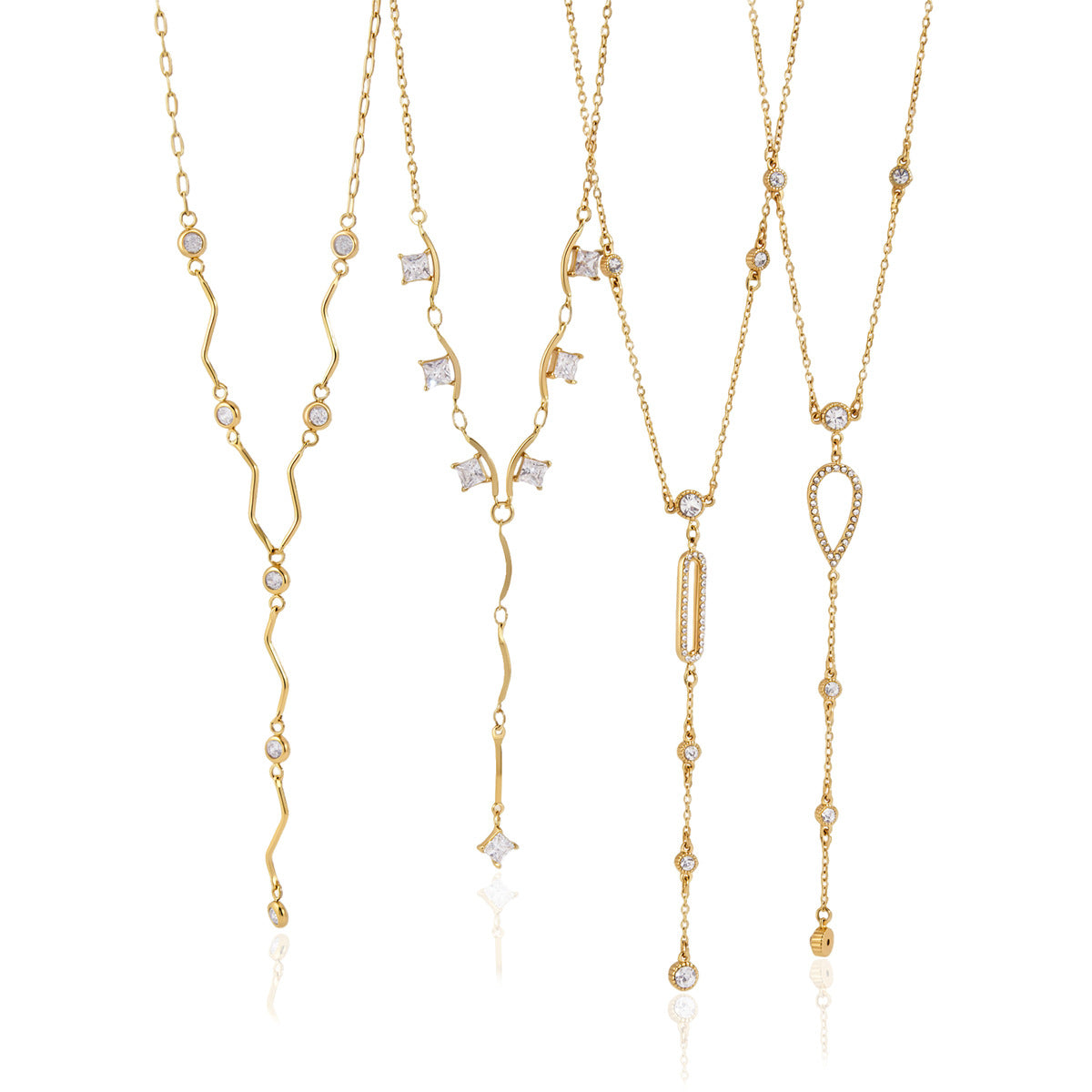 18K Gold Titanium Steel Necklace – Timeless Shine