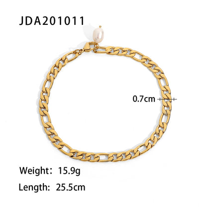 18K Gold Micro Cross Anklet – Minimalist Vintage Style