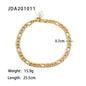 18K Gold Micro Cross Anklet – Minimalist Vintage Style