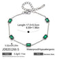 Stainless Steel Zircon & Pearl Chain Bracelet – Minimalist Luxury
