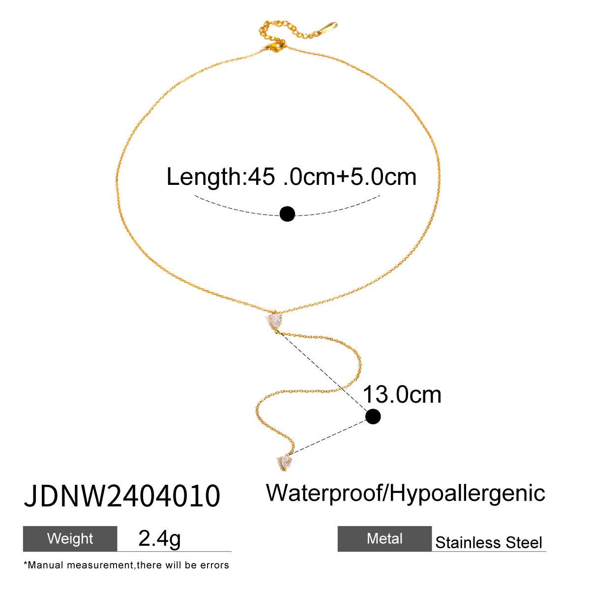 Long Gold Pendant Necklace – Tarnish-Free · Seasonal Essential