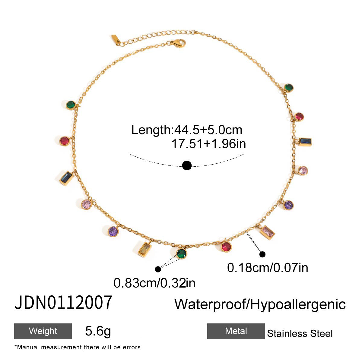 Tarnish-Free Titanium Steel Chain with Zircon – Everyday Elegance