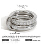 Layered Pearl Ring & Bracelet Set – Titanium Steel · Waterproof · Tarnish-Free