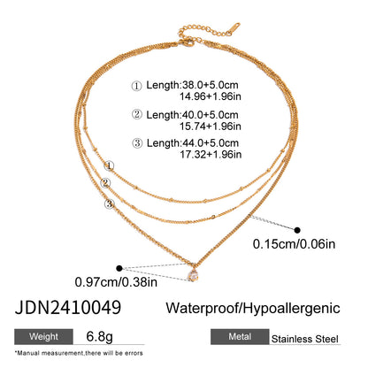 3-Layer Titanium Steel Choker Set – Stacked Luxury