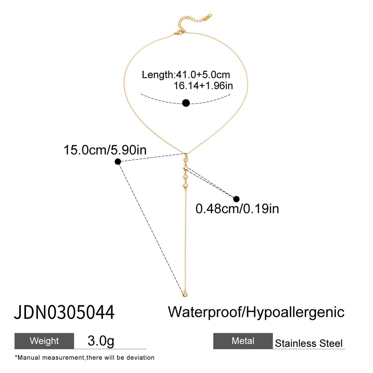 Long Gold Pendant Necklace – Tarnish-Free · Seasonal Essential