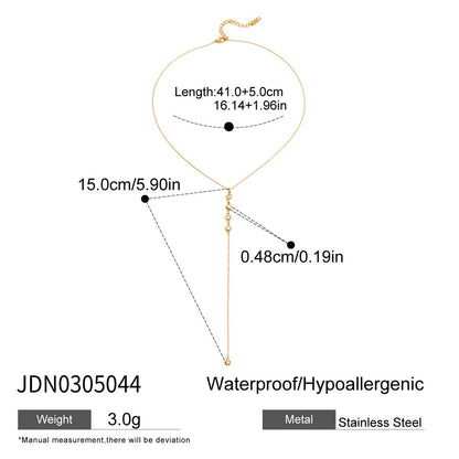 Long Gold Pendant Necklace – Tarnish-Free · Seasonal Essential