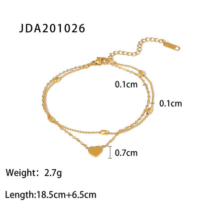 18K Gold Micro Cross Anklet – Minimalist Vintage Style