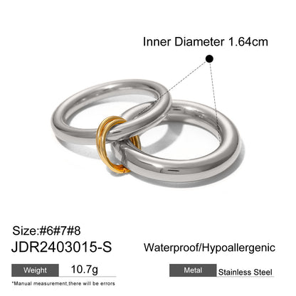 Layered Pearl Ring & Bracelet Set – Titanium Steel · Waterproof · Tarnish-Free
