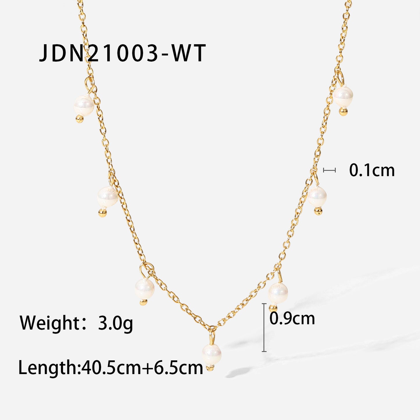 Tarnish-Free Titanium Steel Chain with Zircon – Everyday Elegance