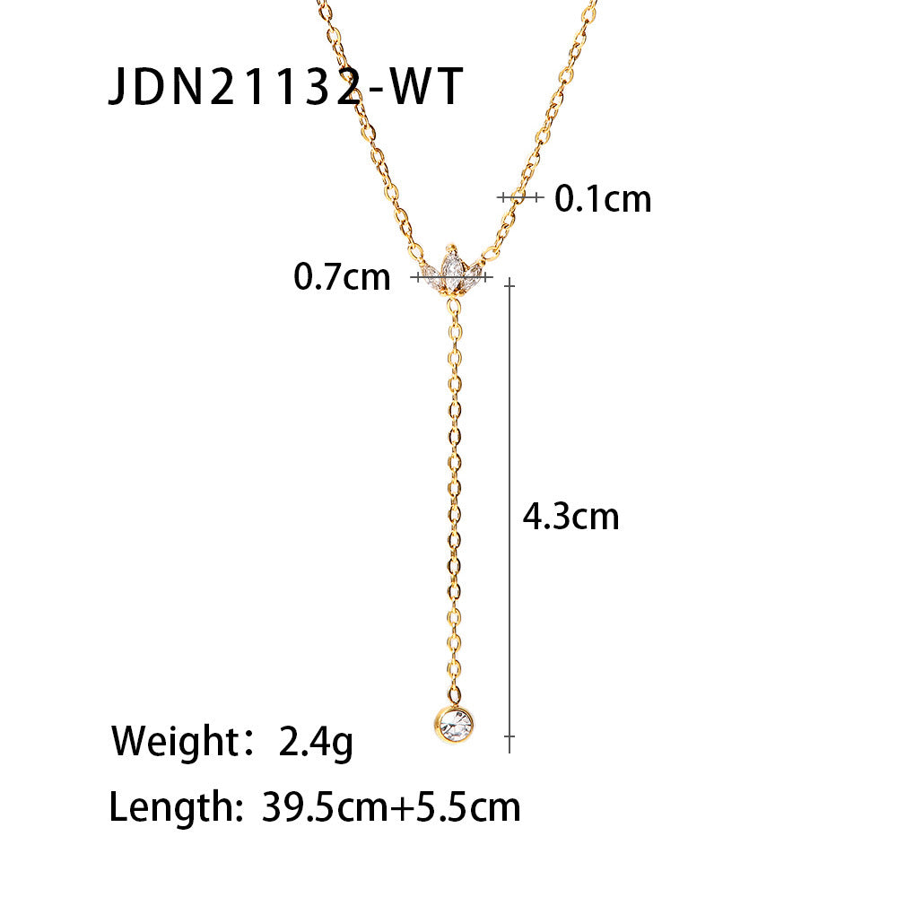 Long Gold Pendant Necklace – Tarnish-Free · Seasonal Essential