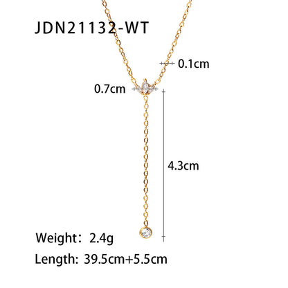 Long Gold Pendant Necklace – Tarnish-Free · Seasonal Essential