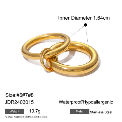 Layered Pearl Ring & Bracelet Set – Titanium Steel · Waterproof · Tarnish-Free