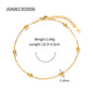 18K Gold Micro Cross Anklet – Minimalist Vintage Style