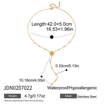 Long Gold Pendant Necklace – Tarnish-Free · Seasonal Essential