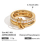 Layered Pearl Ring & Bracelet Set – Titanium Steel · Waterproof · Tarnish-Free