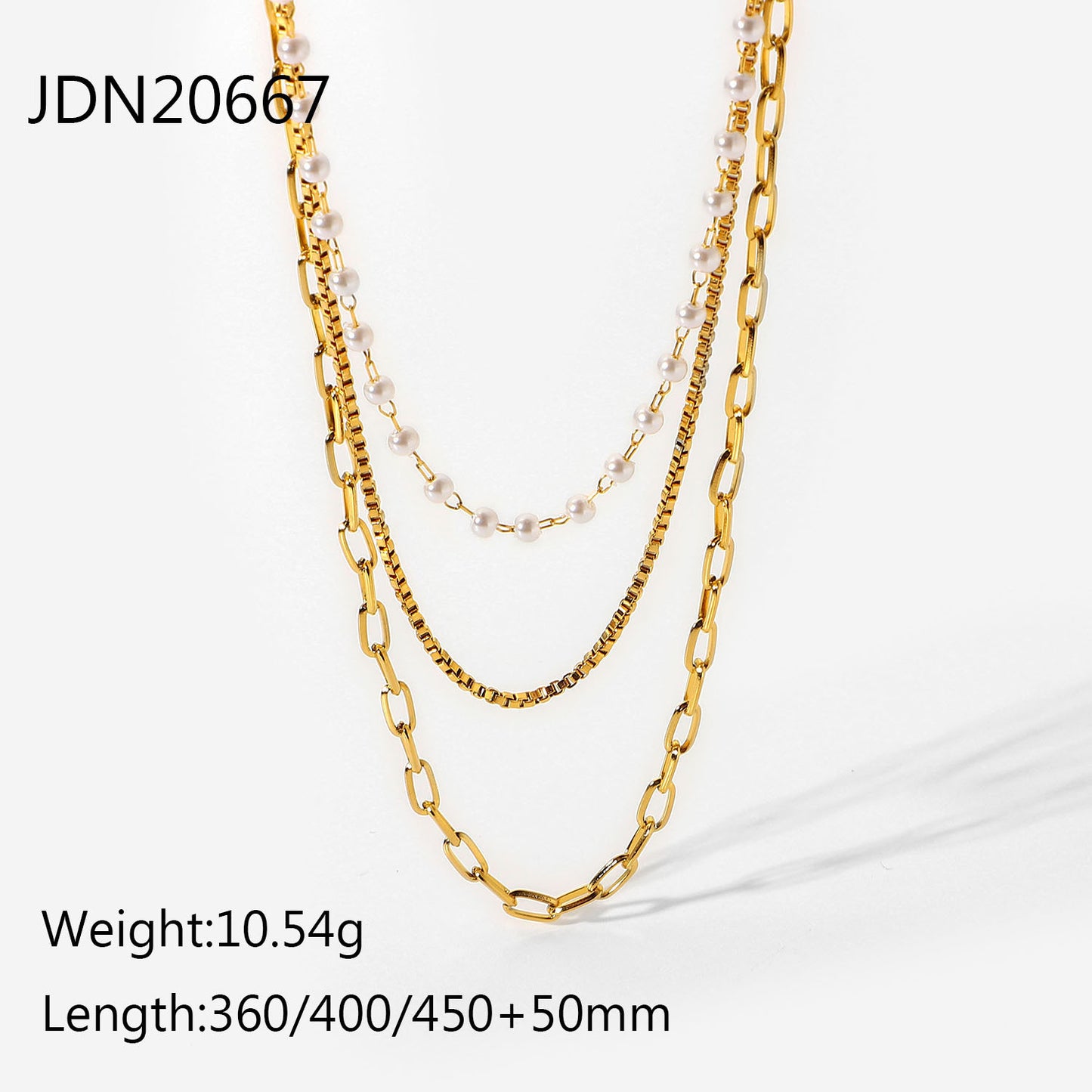 3-Layer Titanium Steel Choker Set – Stacked Luxury