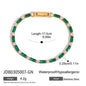 Titanium Steel Tennis Chain Bracelet – Stackable & Waterproof
