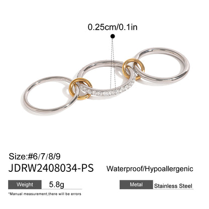 Layered Pearl Ring & Bracelet Set – Titanium Steel · Waterproof · Tarnish-Free