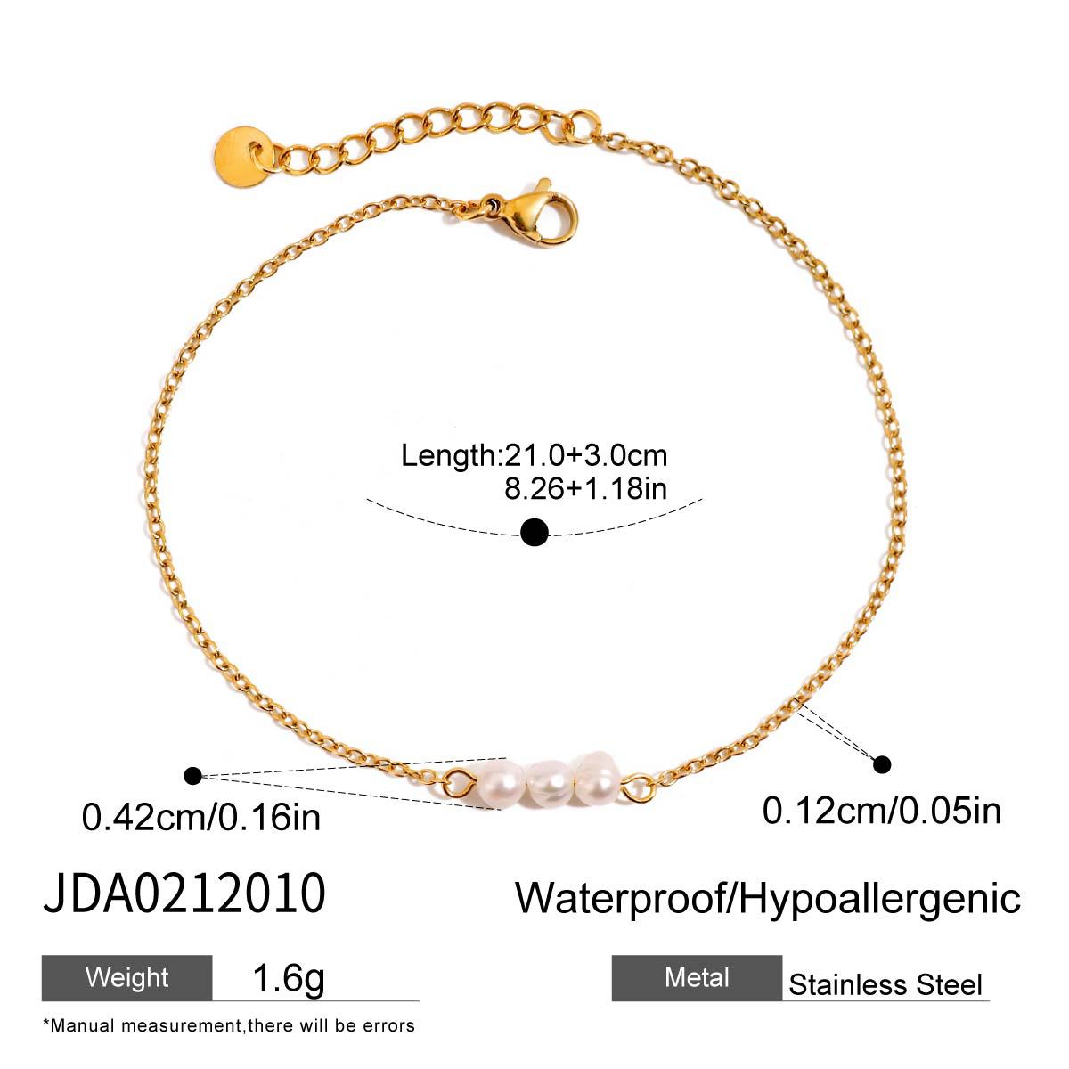 18K Gold Micro Cross Anklet – Minimalist Vintage Style