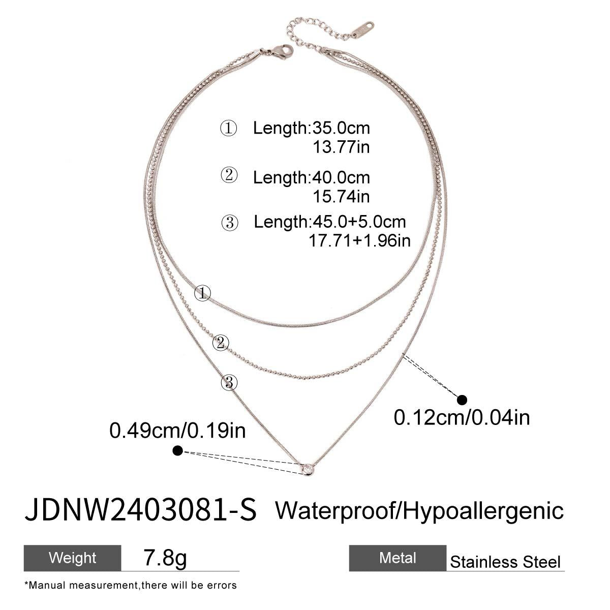 3-Layer Titanium Steel Choker Set – Stacked Luxury