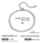 Titanium Steel Tennis Chain Bracelet – Stackable & Waterproof