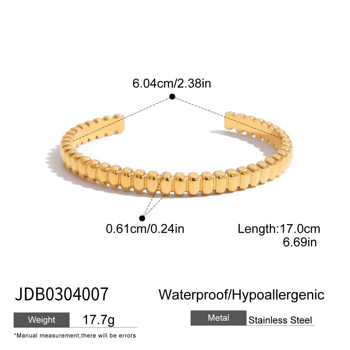 Sleek Stainless Steel Cuff – Elegant & Durable for Daily Wear