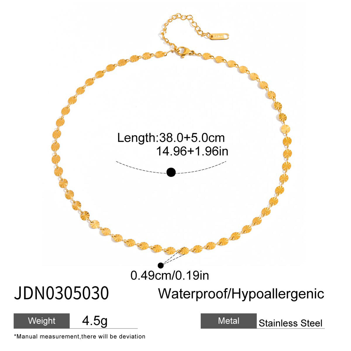 Titanium Steel Collarbone Chain – Sleek & Sparkling