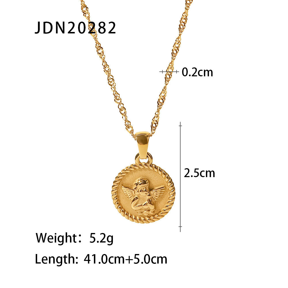 Lightweight Titanium Steel Pendant Necklace – Daily Wear Essential