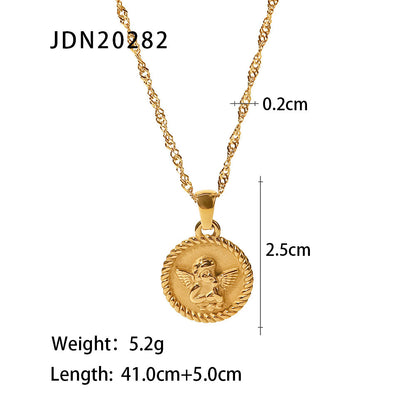 Lightweight Titanium Steel Pendant Necklace – Daily Wear Essential