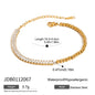 Titanium Steel Tennis Chain Bracelet – Stackable & Waterproof