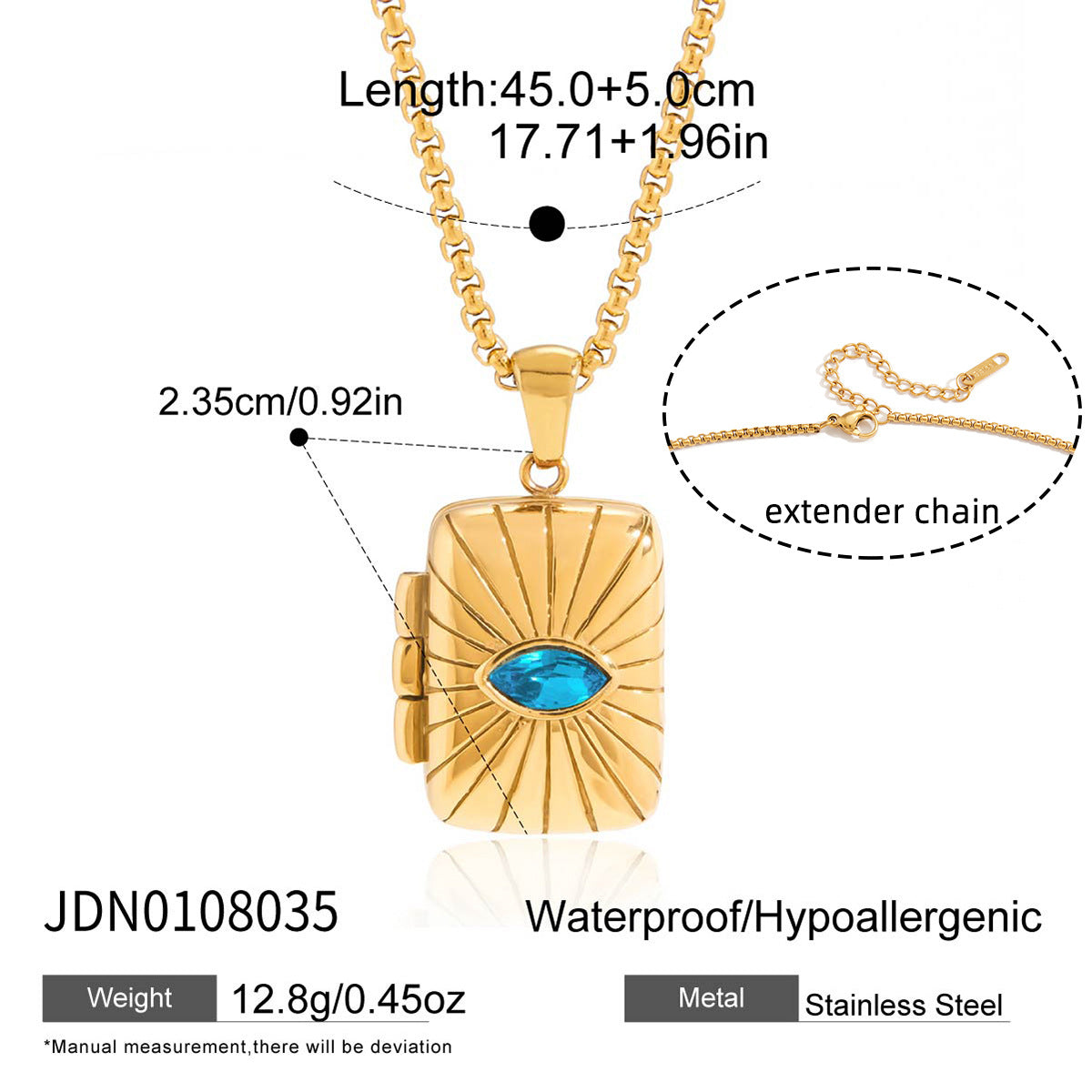Tarnish-Free Stainless Steel Memory Locket – Everyday Keepsake