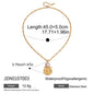Tarnish-Free Titanium Steel Necklace – Resin Pearl Accent