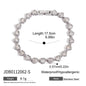 Titanium Steel Tennis Chain Bracelet – Stackable & Waterproof