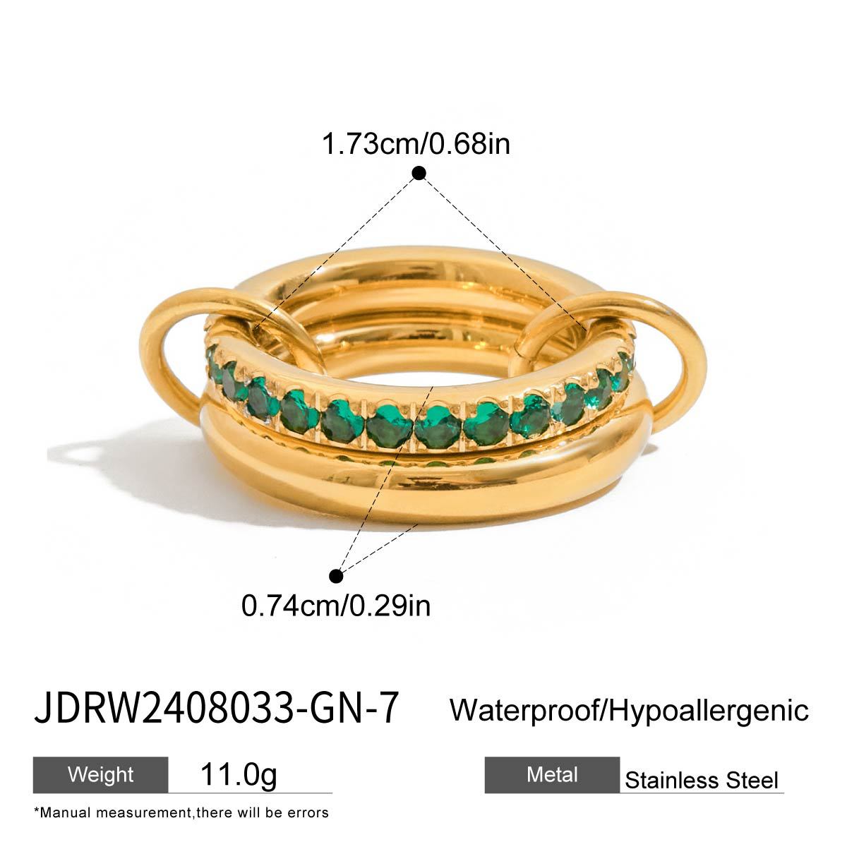 Layered Pearl Ring & Bracelet Set – Titanium Steel · Waterproof · Tarnish-Free