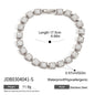Titanium Steel Tennis Chain Bracelet – Stackable & Waterproof