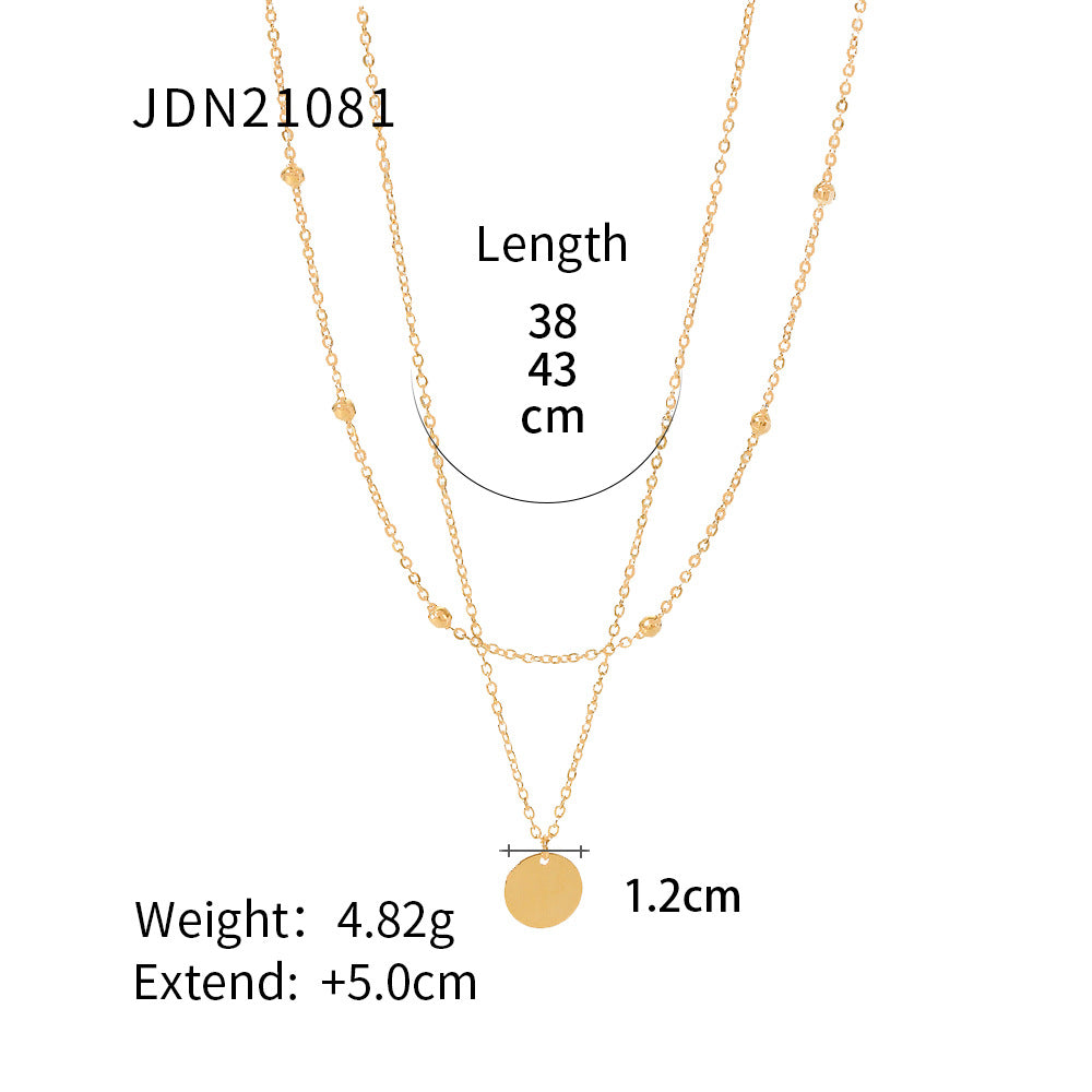 Lightweight Titanium Steel Pendant Necklace – Daily Wear Essential