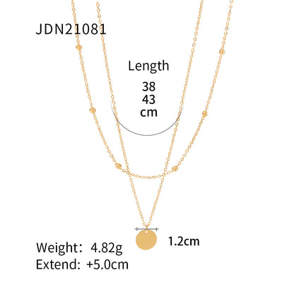 Lightweight Titanium Steel Pendant Necklace – Daily Wear Essential