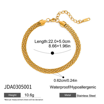 18K Gold Micro Cross Anklet – Minimalist Vintage Style