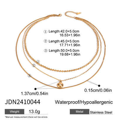 3-Layer Titanium Steel Choker Set – Stacked Luxury