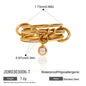 Layered Pearl Ring & Bracelet Set – Titanium Steel · Waterproof · Tarnish-Free