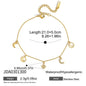 18K Gold Micro Cross Anklet – Minimalist Vintage Style