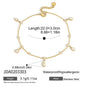 18K Gold Micro Cross Anklet – Minimalist Vintage Style