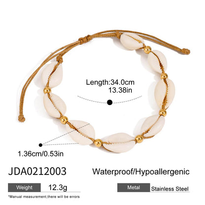 18K Gold Micro Cross Anklet – Minimalist Vintage Style