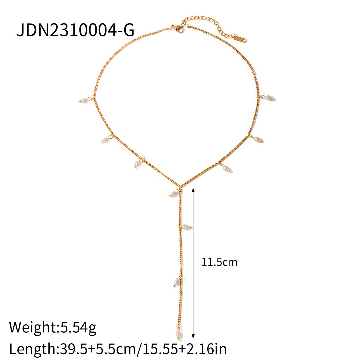 Sleek Titanium Steel Cross Necklace – Versatile Layer Piece