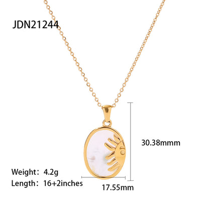 Lightweight Titanium Steel Pendant Necklace – Daily Wear Essential