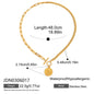 Tarnish-Free Titanium Steel Necklace – Resin Pearl Accent