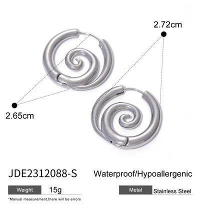 Tarnish-Free Stainless Steel Wire Hoops – Everyday Statement