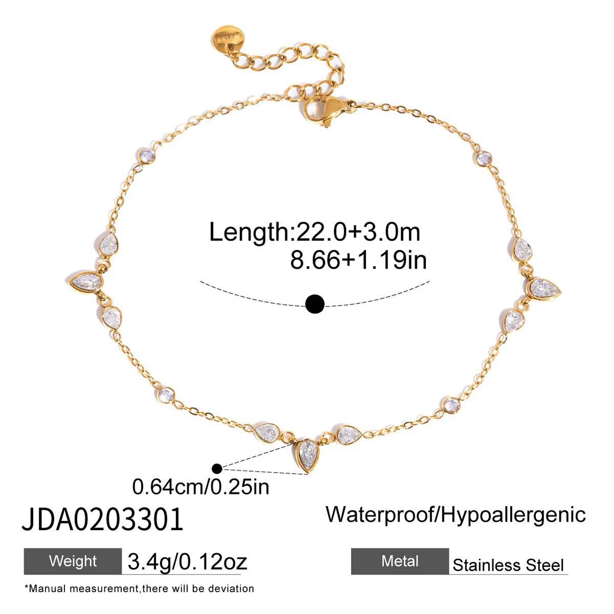 18K Gold Micro Cross Anklet – Minimalist Vintage Style