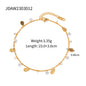 18K Gold Micro Cross Anklet – Minimalist Vintage Style