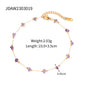 18K Gold Micro Cross Anklet – Minimalist Vintage Style